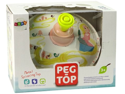 Bączek Do Kręcenia Zabawka Roszpunka Żółty Metalowy LEAN Toys Bączek Do Kręcenia Zabawka Roszpunka Żółty Metalowy LEAN Toys