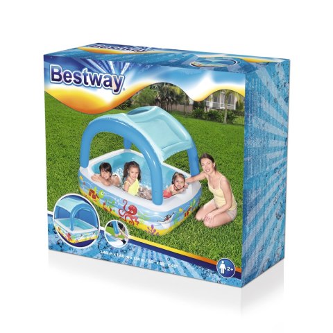 Basen Dmuchany Dla Dzieci Z Daszkiem 140 x 140 x 114 cm Bestway 52192 Bestway Basen Dmuchany Dla Dzieci Z Daszkiem 140 x 140 x 114 cm Bestway 52192 Bestway