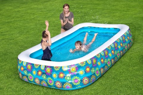 Basen Dmuchany Kwiaty 305 x 183 x 56 cm Bestway 54121 Bestway Basen Dmuchany Kwiaty 305 x 183 x 56 cm Bestway 54121 Bestway