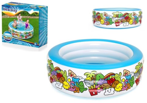 Basen Dmuchany Okrągły 152 cm x 51 cm Bestway 51121 Bestway Basen Dmuchany Okrągły 152 cm x 51 cm Bestway 51121 Bestway