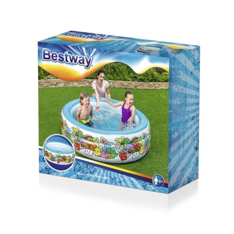 Basen Dmuchany Okrągły 152 cm x 51 cm Bestway 51121 Bestway Basen Dmuchany Okrągły 152 cm x 51 cm Bestway 51121 Bestway