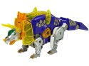 Dinobots 2w1 Dinozaur Pistolet na Strzałki Fioletowy Triceratops Tarcza LEAN Toys