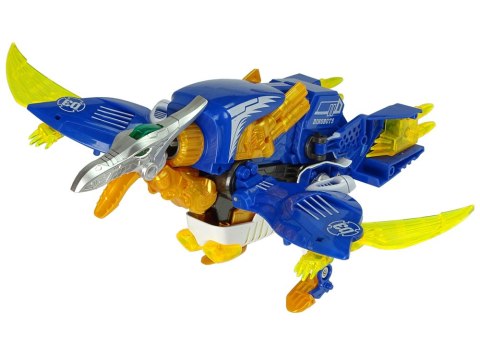Dinobots 2w1 Dinozaur Pistolet na Strzałki Niebieski Pterosaur Tarcza LEAN Toys Dinobots 2w1 Dinozaur Pistolet na Strzałki Niebieski Pterosaur Tarcza LEAN Toys