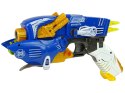 Dinobots 2w1 Dinozaur Pistolet na Strzałki Niebieski Pterosaur Tarcza LEAN Toys