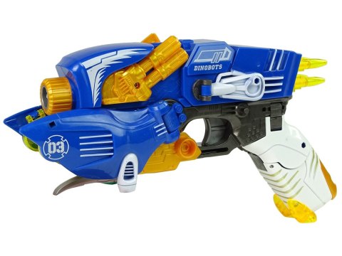 Dinobots 2w1 Dinozaur Pistolet na Strzałki Niebieski Pterosaur Tarcza LEAN Toys Dinobots 2w1 Dinozaur Pistolet na Strzałki Niebieski Pterosaur Tarcza LEAN Toys