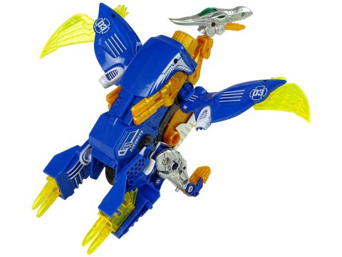 Dinobots 2w1 Dinozaur Pistolet na Strzałki Niebieski Pterosaur Tarcza LEAN Toys Dinobots 2w1 Dinozaur Pistolet na Strzałki Niebieski Pterosaur Tarcza LEAN Toys