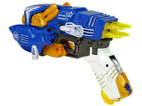 Dinobots 2w1 Dinozaur Pistolet na Strzałki Niebieski Pterosaur Tarcza LEAN Toys Dinobots 2w1 Dinozaur Pistolet na Strzałki Niebieski Pterosaur Tarcza LEAN Toys