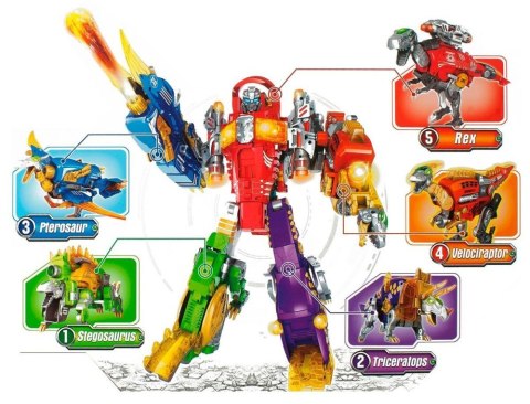 Dinobots 2w1 Dinozaur Pistolet na Strzałki Niebieski Pterosaur Tarcza LEAN Toys Dinobots 2w1 Dinozaur Pistolet na Strzałki Niebieski Pterosaur Tarcza LEAN Toys