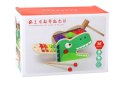 Dinozaur Wbijak Cymbałki 2w1 Drewniany Czerwony LEAN Toys