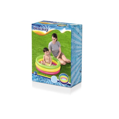 Dmuchany Basenik Tęczowy 70 cm x 24 cm Bestway 51128 Bestway Dmuchany Basenik Tęczowy 70 cm x 24 cm Bestway 51128 Bestway