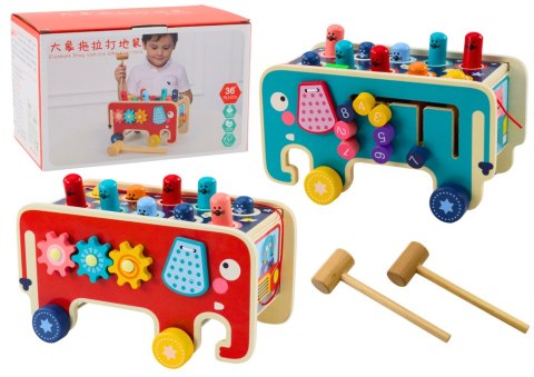 Drewniana Gra Zręcznościowa Dla Dzieci Whaca-mole LEAN Toys Drewniana Gra Zręcznościowa Dla Dzieci Whaca-mole LEAN Toys