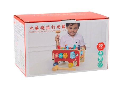 Drewniana Gra Zręcznościowa Dla Dzieci Whaca-mole LEAN Toys Drewniana Gra Zręcznościowa Dla Dzieci Whaca-mole LEAN Toys