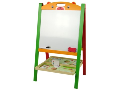 Drewniana Tablica 2w1 Magnesy Pisak Liczby Działania Słowa LEAN Toys Drewniana Tablica 2w1 Magnesy Pisak Liczby Działania Słowa LEAN Toys