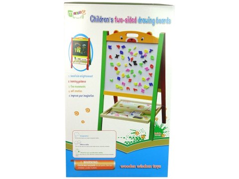 Drewniana Tablica 2w1 Magnesy Pisak Liczby Działania Słowa LEAN Toys Drewniana Tablica 2w1 Magnesy Pisak Liczby Działania Słowa LEAN Toys
