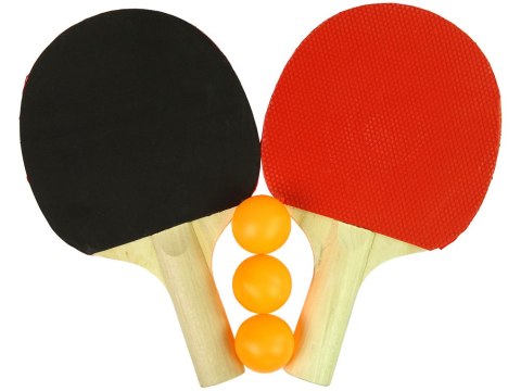Drewniane Paletki Do Ping Ponga 3 Piłki Pokrowiec LEAN Toys Drewniane Paletki Do Ping Ponga 3 Piłki Pokrowiec LEAN Toys