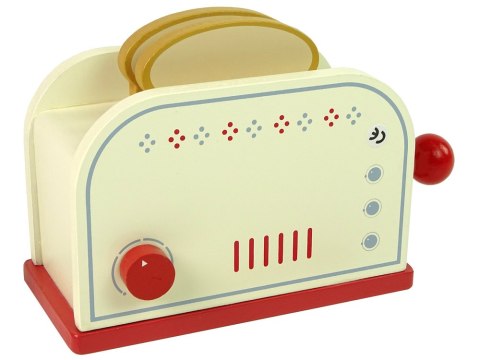 Drewniany Toster Akcesoria Śniadanie Kuchnia Dzieci LEAN Toys Drewniany Toster Akcesoria Śniadanie Kuchnia Dzieci LEAN Toys