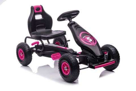 Gokart Na Pedały G18 Różowy LEAN CARS Gokart Na Pedały G18 Różowy LEAN CARS