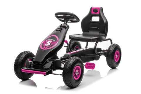 Gokart Na Pedały G18 Różowy LEAN CARS Gokart Na Pedały G18 Różowy LEAN CARS