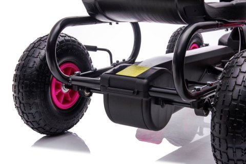 Gokart Na Pedały G18 Różowy LEAN CARS Gokart Na Pedały G18 Różowy LEAN CARS