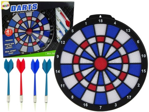Gra Zręcznościowa Dart Rzutki Strzałki 4szt Tarcza LEAN Toys Gra Zręcznościowa Dart Rzutki Strzałki 4szt Tarcza LEAN Toys