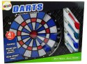 Gra Zręcznościowa Dart Rzutki Strzałki 4szt Tarcza LEAN Toys