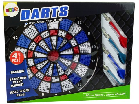 Gra Zręcznościowa Dart Rzutki Strzałki 4szt Tarcza LEAN Toys Gra Zręcznościowa Dart Rzutki Strzałki 4szt Tarcza LEAN Toys