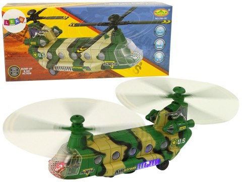 Helikopter Wojskowy Ogromne Skrzydła Światła Dźwięk Moro LEAN Toys Helikopter Wojskowy Ogromne Skrzydła Światła Dźwięk Moro LEAN Toys