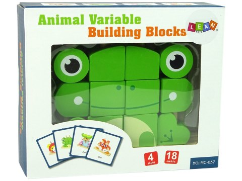 Kreatywne Klocki Drewniane Przestrzenne Układanka Żabka 3D LEAN Toys Kreatywne Klocki Drewniane Przestrzenne Układanka Żabka 3D LEAN Toys