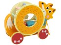 Lisek Do Ciągnięcia Na Kółkach Sorter Klocki Drewniane LEAN Toys