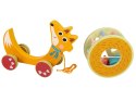 Lisek Do Ciągnięcia Na Kółkach Sorter Klocki Drewniane LEAN Toys