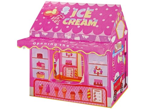 Namiot Księżniczki Ice Cream Lodziarnia dla Dzieci Różowy Światełka Gwiazdki LEAN Toys Namiot Księżniczki Ice Cream Lodziarnia dla Dzieci Różowy Światełka Gwiazdki LEAN Toys