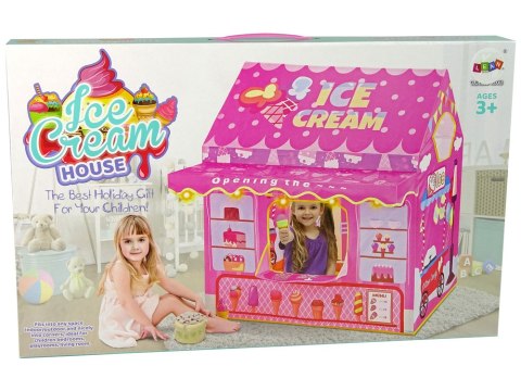 Namiot Księżniczki Ice Cream Lodziarnia dla Dzieci Różowy Światełka Gwiazdki LEAN Toys Namiot Księżniczki Ice Cream Lodziarnia dla Dzieci Różowy Światełka Gwiazdki LEAN Toys