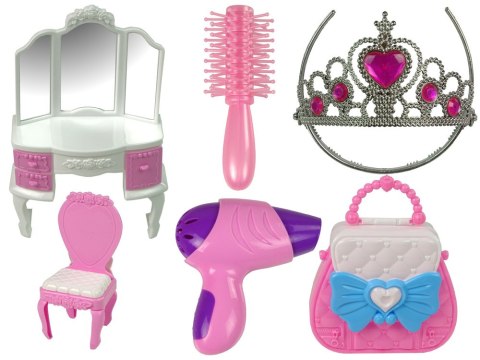 Namiot Księżniczki dla Dzieci Salon Piękności Różowy Akcesoria Korona LEAN Toys Namiot Księżniczki dla Dzieci Salon Piękności Różowy Akcesoria Korona LEAN Toys
