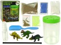Ogród Dinozaurów w Słoiku Światło Naklejki Kreatywne LEAN Toys