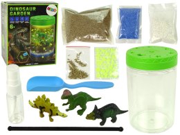 Ogród Dinozaurów w Słoiku Światło Naklejki Kreatywne LEAN Toys