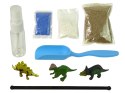 Ogród Dinozaurów w Słoiku Światło Naklejki Kreatywne LEAN Toys
