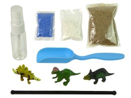 Ogród Dinozaurów w Słoiku Światło Naklejki Kreatywne LEAN Toys