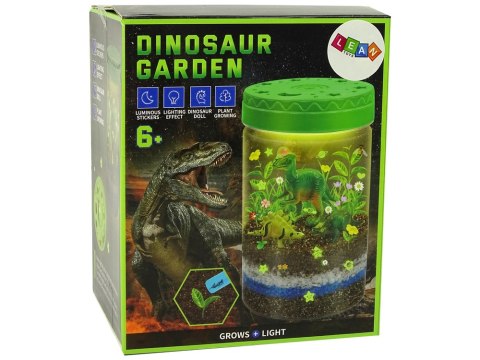Ogród Dinozaurów w Słoiku Światło Naklejki Kreatywne LEAN Toys Ogród Dinozaurów w Słoiku Światło Naklejki Kreatywne LEAN Toys