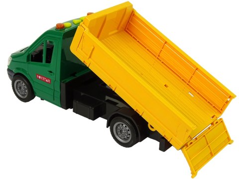 Pojazd Auto Drogowe Wywrotka Napęd Frykcyjny Akcesoria Drogowe Dźwięk LEAN Toys Pojazd Auto Drogowe Wywrotka Napęd Frykcyjny Akcesoria Drogowe Dźwięk LEAN Toys