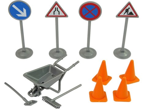 Pojazd Auto Drogowe Wywrotka Napęd Frykcyjny Akcesoria Drogowe Dźwięk LEAN Toys Pojazd Auto Drogowe Wywrotka Napęd Frykcyjny Akcesoria Drogowe Dźwięk LEAN Toys