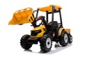 Traktor Na Akumulator Z Przyczepą Hercules Żółty 24V LEAN CARS