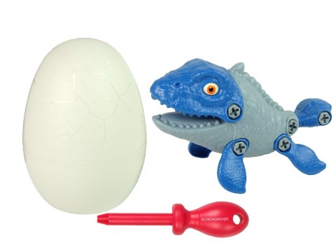 Zestaw Dinozaur Mosasaur z Jajkiem DIY Śrubokręt Niebieski LEAN Toys Zestaw Dinozaur Mosasaur z Jajkiem DIY Śrubokręt Niebieski LEAN Toys