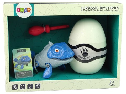 Zestaw Dinozaur Mosasaur z Jajkiem DIY Śrubokręt Niebieski LEAN Toys Zestaw Dinozaur Mosasaur z Jajkiem DIY Śrubokręt Niebieski LEAN Toys