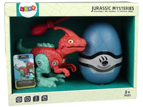 Zestaw Dinozaur Parasaurolophus z Jajkiem DIY Śrubokręt LEAN Toys Zestaw Dinozaur Parasaurolophus z Jajkiem DIY Śrubokręt LEAN Toys