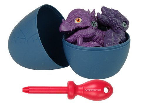 Zestaw Dinozaur Stygimoloch z Jajkiem DIY Śrubokręt Fioletowy LEAN Toys Zestaw Dinozaur Stygimoloch z Jajkiem DIY Śrubokręt Fioletowy LEAN Toys