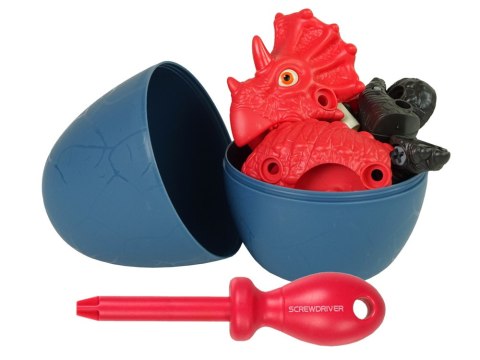 Zestaw Dinozaur Triceratops z Jajkiem DIY Śrubokręt LEAN Toys Zestaw Dinozaur Triceratops z Jajkiem DIY Śrubokręt LEAN Toys