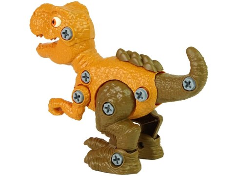 Zestaw Dinozaur Tyranozaur Rex z Jajkiem DIY Śrubokręt Pomarańczowy LEAN Toys Zestaw Dinozaur Tyranozaur Rex z Jajkiem DIY Śrubokręt Pomarańczowy LEAN Toys