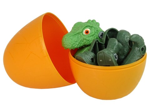 Zestaw Dinozaur Tyranozaur Rex z Jajkiem DIY Śrubokręt Zielony LEAN Toys Zestaw Dinozaur Tyranozaur Rex z Jajkiem DIY Śrubokręt Zielony LEAN Toys