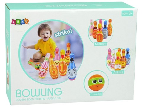 Zestaw Do Gry Miękkie Kręgle 6 Sztuk Kolorowe Kula Liczby LEAN Toys Zestaw Do Gry Miękkie Kręgle 6 Sztuk Kolorowe Kula Liczby LEAN Toys