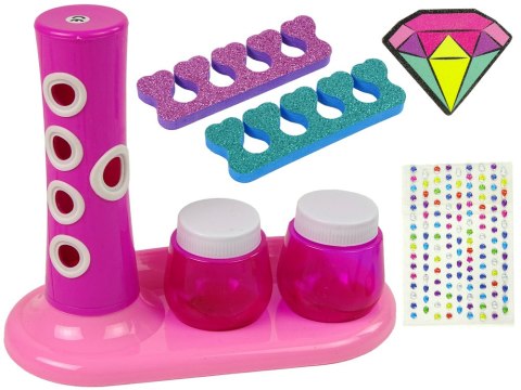 Zestaw Do Malowania Paznokci Dozownik Brokatu Lakier do Paznokci Naklejki LEAN Toys Zestaw Do Malowania Paznokci Dozownik Brokatu Lakier do Paznokci Naklejki LEAN Toys